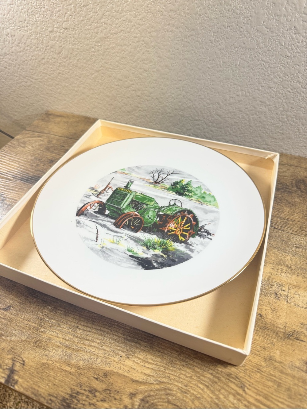 John Deere “Snowbound” Collector Plate 1984 Raymond L. Crowe Limited Edition - Picture 4 of 10